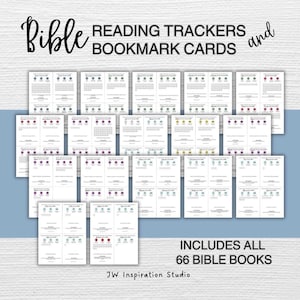 Tracker di lettura della Bibbia JW, studio personale JW, segnalibri per lo studio della Bibbia, regalo di battesimo