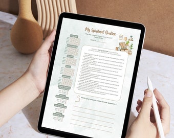 JW Spiritual Routine Tracker: Floral Spiritual Planner (PDF Download)