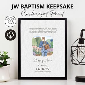 Cadeau de baptême JW, souvenir de baptême, baptême des témoins de Jéhovah à imprimer, la meilleure vie de tous les temps, cadeau de baptême JW pour frères, imprimables JW