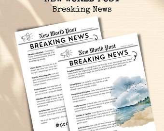 JW Paradise Newsletter Postcard: Jehovah's Witness Gift (Digital Download)