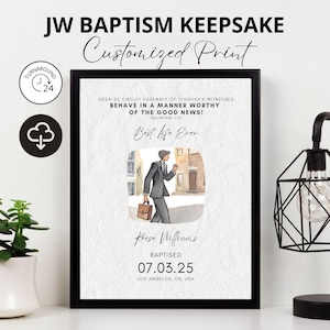 JW Taufe Geschenk, Taufe Andenken, Zeuge Zeuge Zeuge Zeuge Taufe druckbare, beste Leben überhaupt, JW Taufe Geschenk für Brüder, JW Printables
