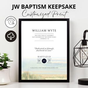 JW regalo battesimo, ricordo battesimo, stampabile battesimo Testimone di Geova, la vita migliore di sempre, regalo battesimo JW per fratelli, JW stampabili