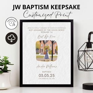 JW Taufe Geschenk, Taufe Andenken, Zeuge Zeuge Zeuge Zeuge Taufe druckbare, beste Leben überhaupt, JW Taufe Geschenk für Schwestern, JW Printables