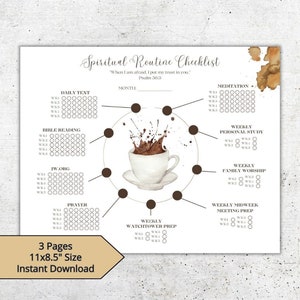 JW Spiritual Routine Tracker: Jehovah's Witness Gift (Digital Download) image 5