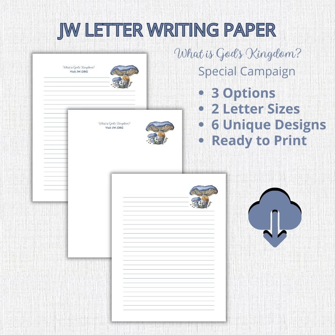 JW Letter Writing Template JW Printable Letter Writing Bundle JW