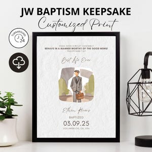 Presente de batismo JW, lembrança de batismo, imprimível de batismo de Testemunha de Jeová, melhor vida de todos os tempos, presente de batismo JW para irmãos, imprimíveis JW