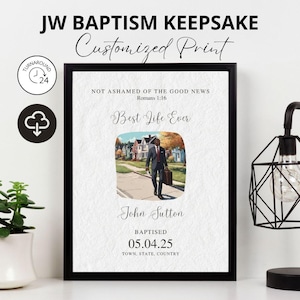 JW Taufe Geschenk, Taufe Andenken, Zeuge Zeuge Zeuge Zeuge Taufe druckbare, beste Leben überhaupt, JW Taufe Geschenk für Schwestern, JW Printables