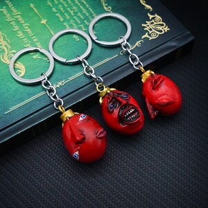 Anime Inspired Red Head Keychain | Egg of the King | Anime Accessories | Backpack Keyring | Chain Pendant | Anime Merch