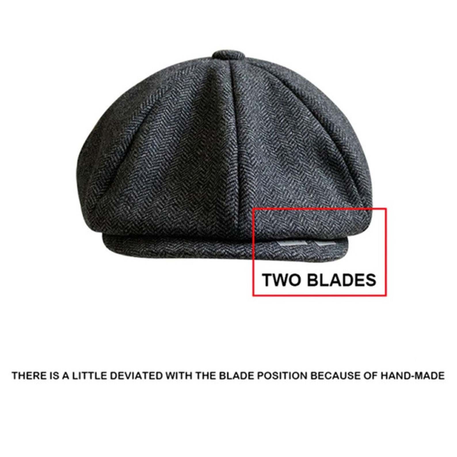 Peaky Blinders Inspired Hat With Razor Blade Fake Razor Etsy
