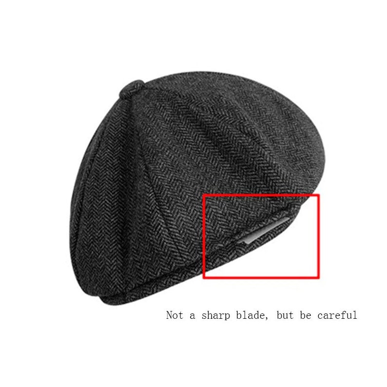 Peaky Blinders Inspired Hat With Razor Blade Fake Razor Etsy