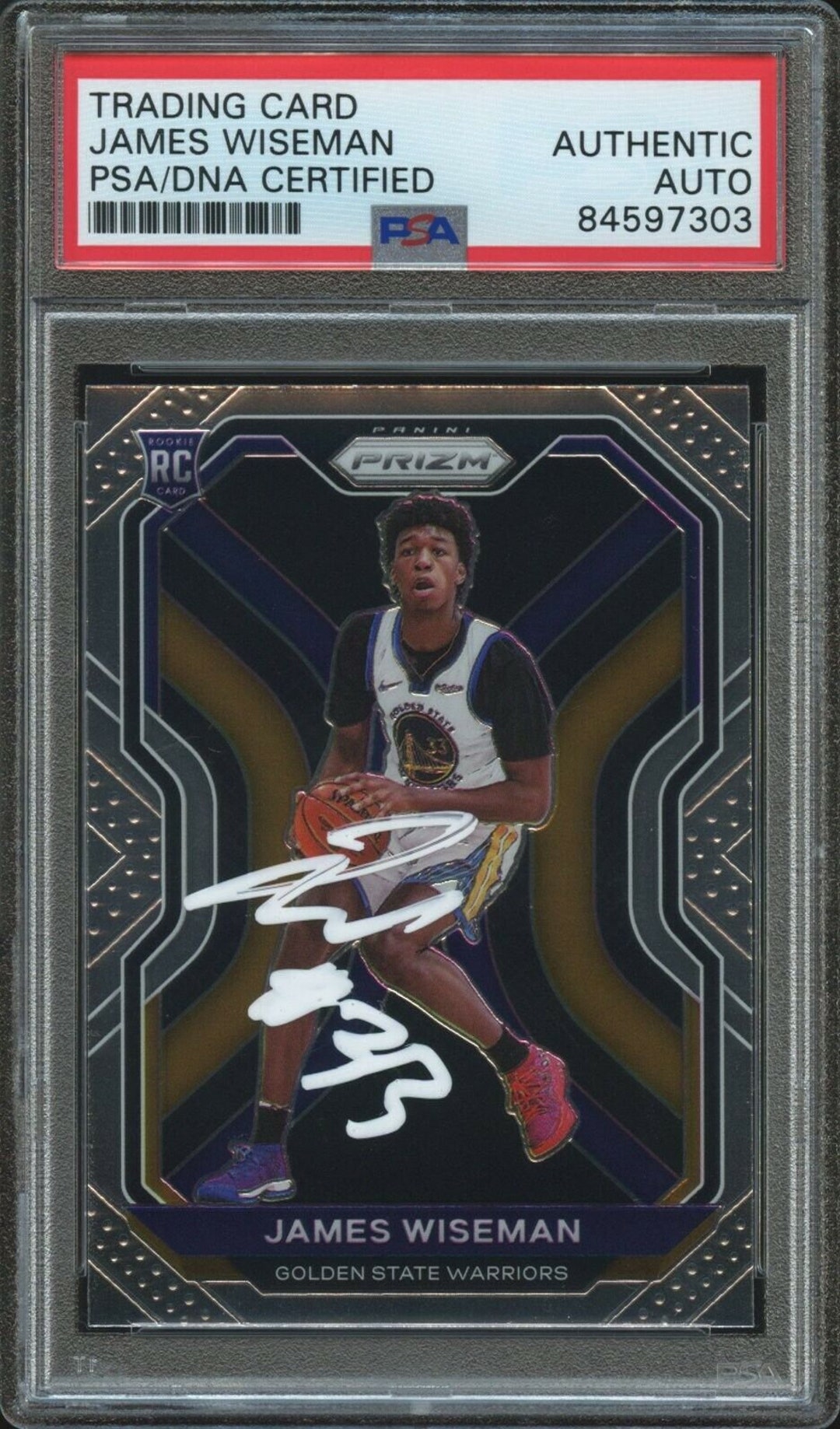 2020 Panini Prizm 268 James Wiseman Variation Auto PSA/DNA - Etsy