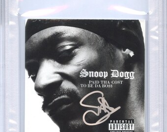 Snoop Dogg Signed Autographed CD Cover "Paid tha Cost to Be da Boss" PSA/DNA Authenticated