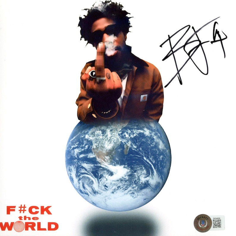 Brent Faiyaz Signed Autographed 8x8 “f**k the World” Photo Beckett