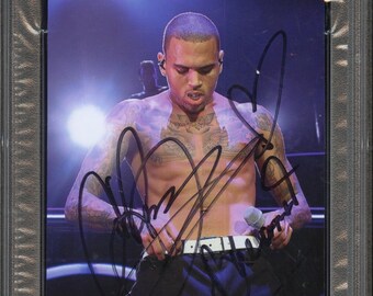 Chris Brown Signed Autographed 5x7 Photo PSA/DNA