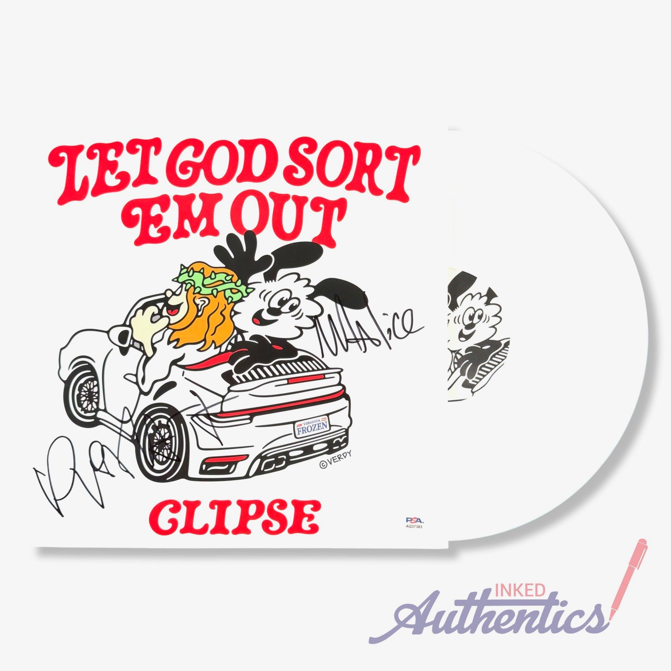 Clipse Signed Autographed Vinyl LP “let God Sort Em Out” PSA/DNA