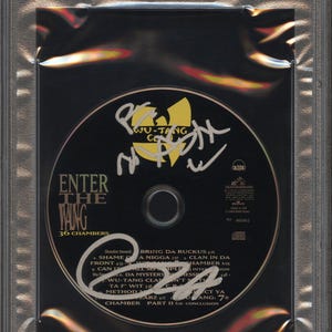 Wu-Tang Clan Autographed CD &quot;Enter the Wu-Tang (36 Chambers)&quot; PSA/DNA Authenticated