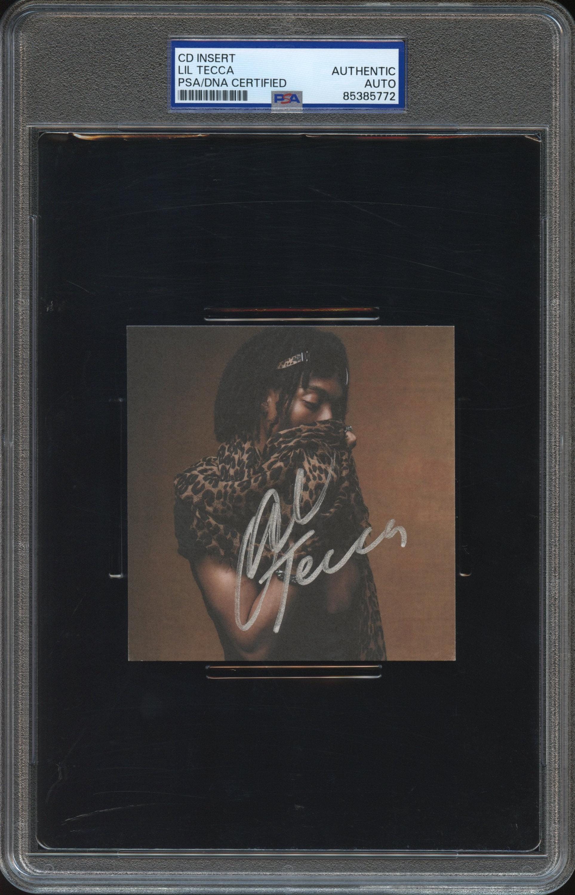 llica サイン入り　Blackアルバム Lil Tecca Signed Autographed CD Insert “plan A” PSA/DNA