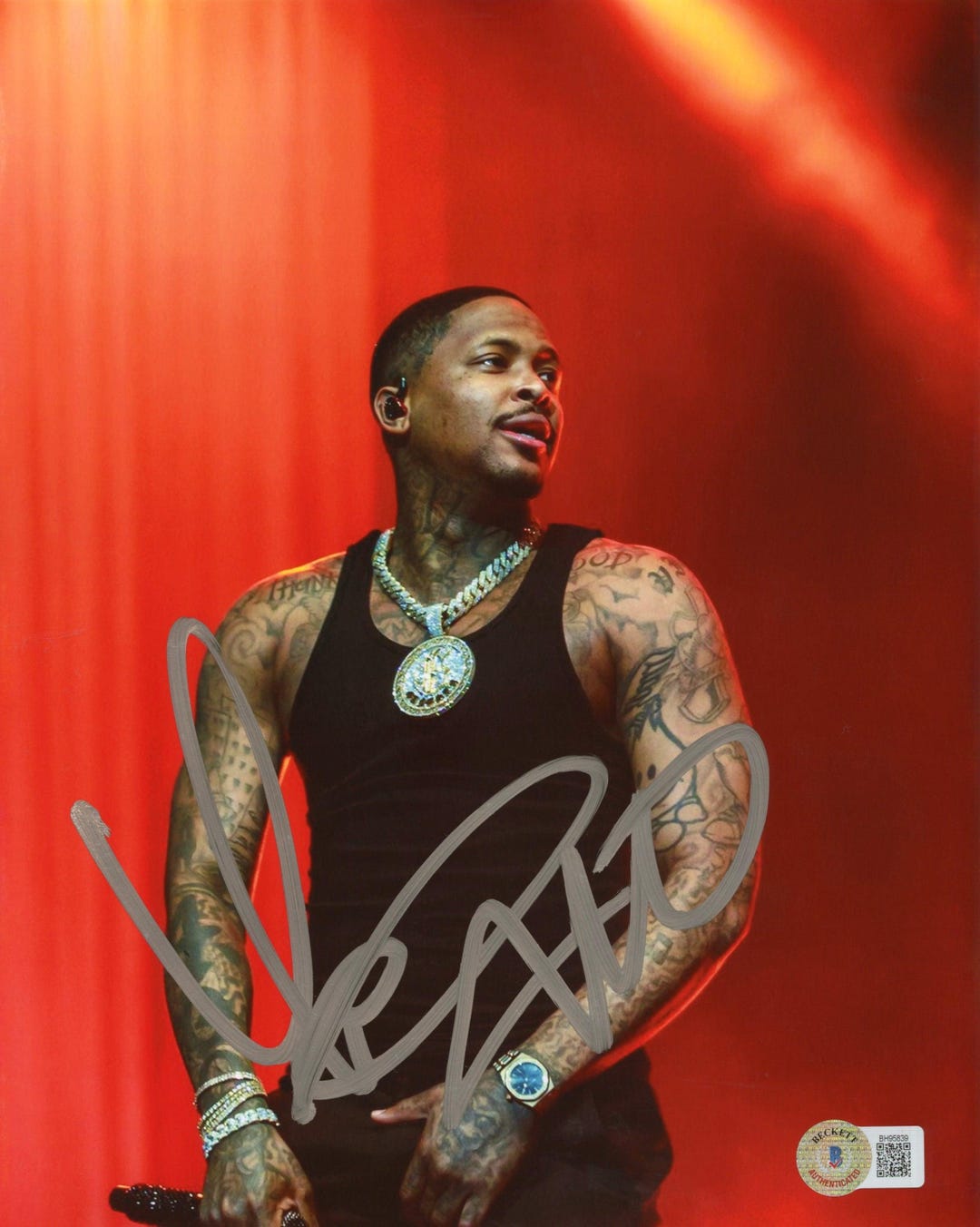 YG Signed Autographed 8x10 Photo Beckett Authenticated - Etsy