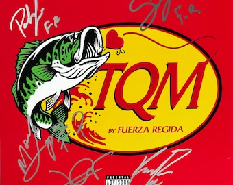 Fuerza Regida Signed Autographed 12x12 Photo "TQM" PSA/DNA Authenticated