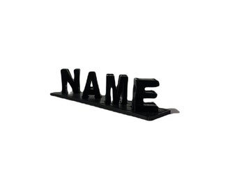 Flip Text Name Plates - Personalized Flip Name - Office Desk Name Plates - Desk Name Plates - Office Decor Desk Name Plates - 3D Print