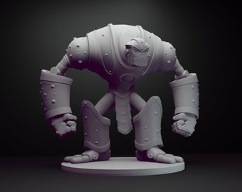 Mithral Golem - 28mm 32mm Tabletop Games Scale - Dungeons And Dragons - D&D - Role Playing Games - TTRPG Miniature - TTRPG Dnd