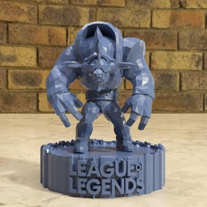 League Of Legends SKT T1 Alistar 3D Printed Figurine, Custom Nickname Gift, Esports Collectible, Gamer Desk Statue, Tank Champion Decor
