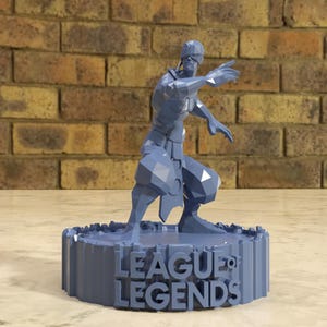 Lee Sin League of Legends Figure, 3D Printed Custom Gamer Statue, Blind Monk LOL Model, Personalized Summoner Gift, Esports Decor