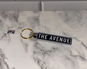 Saint Mary's College Keychains | The Avenue | The Ave | Le Mans Dr | Better in Blue Co.