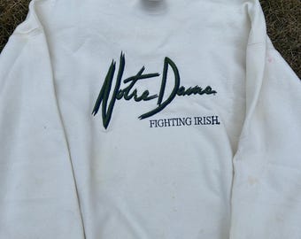 Vintage Notre Dame 90s Script Sweatshirt XL