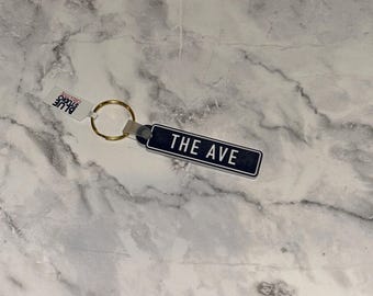 Saint Mary's College Keychains | The Avenue | The Ave | Le Mans Dr | Better in Blue Co.