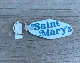 Saint Mary’s Retro Keychain | Belles Blue | Better in Blue Co.