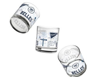 Saint Mary&#39;s College Rocks Glass | Belles | 1844 | French Cross | Better in Blue Co.