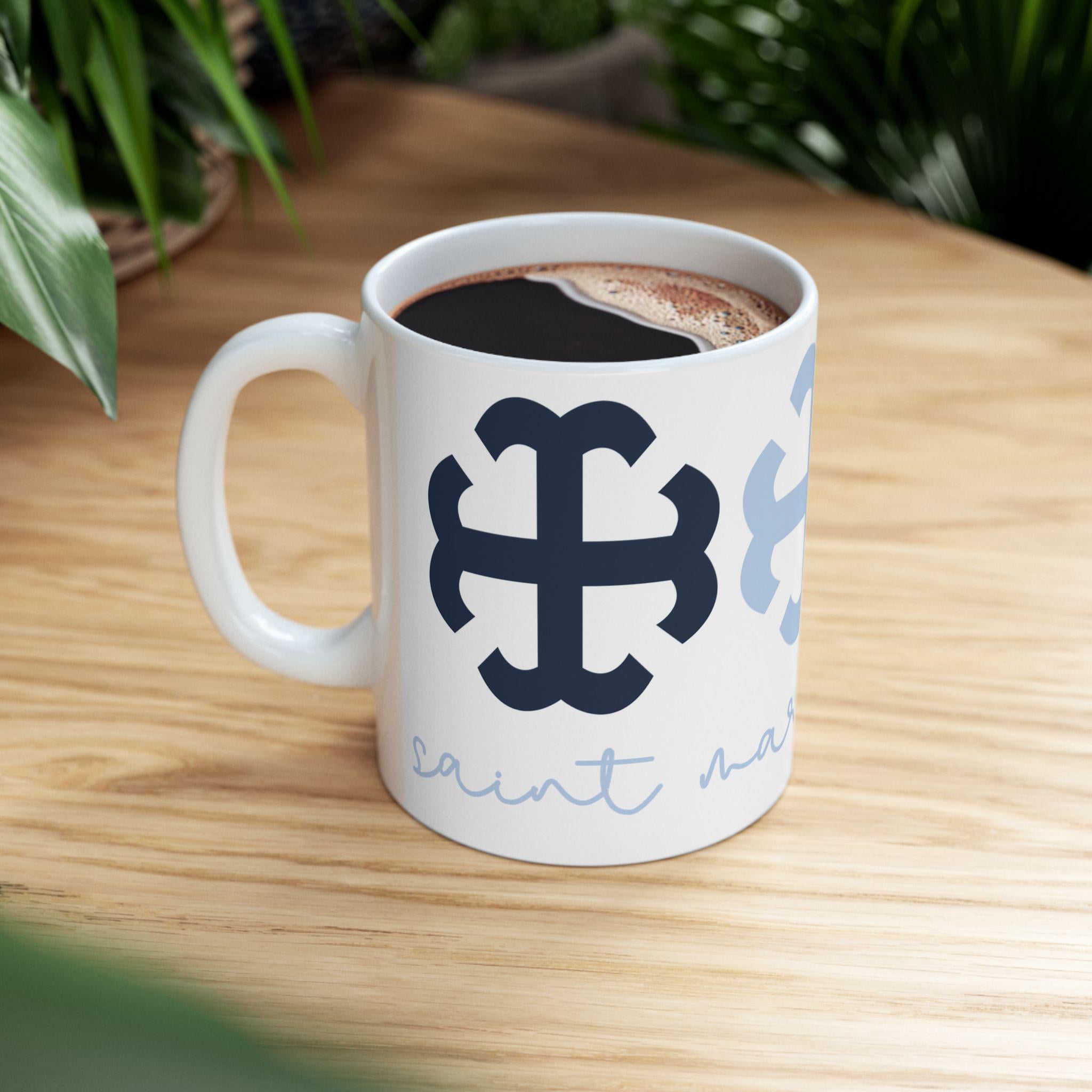 Saint Mary's College French Cross Mug | Belles Blue | Better in Blue Co.