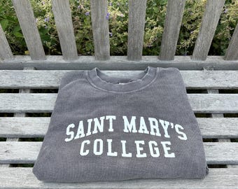 Saint Mary's College chicka-d Gray/Brown Fleece Pullover | Small