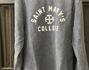Saint Mary's College Quilted Navy Blue Pressbox Lightweight Pullover
