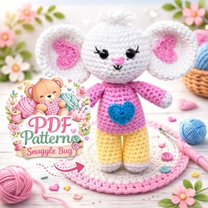 ポテトマウスの編み図｜あみぐるみぬいぐるみ（PDFダウンロード）（AIパターンではありません）