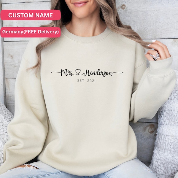 Braut Pullover, Personalisierter Brautpullover, Bride Sweatshirt, Future Mrs Pullover, Bride To Be Gift, Bride Gift, Mrs To Be Sweatshirt,