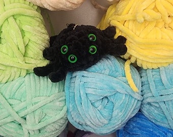 No sew spider keychain crochet pattern pdf (this is not a finished item, it is instructions to make your own item)