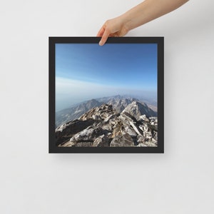 Top of Grand Teton, Tetons Photography, Framed Tetons Wall Art, Grand Teton National Park, Wilderness Nature Print