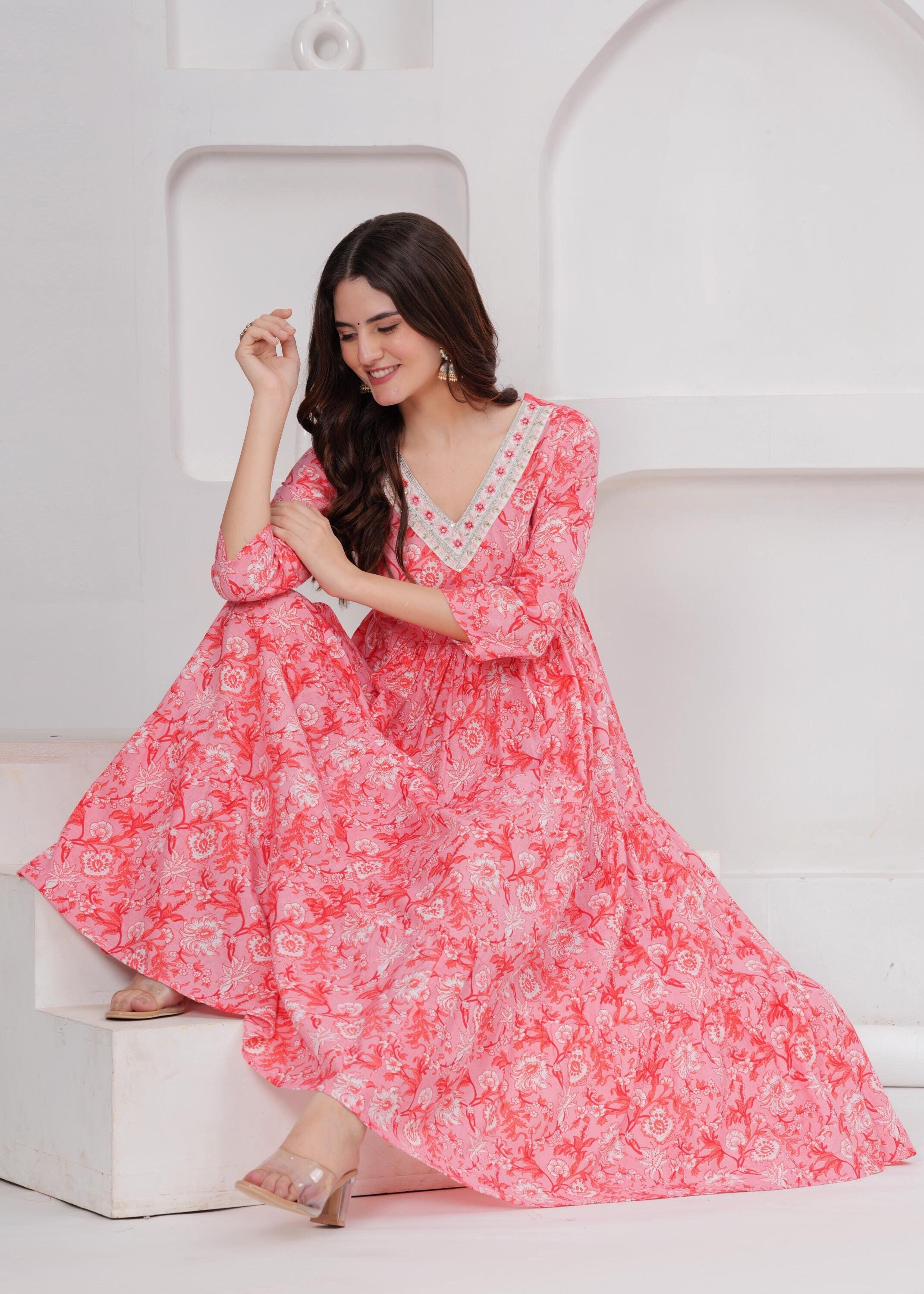 One Piece Anarkali Etsy Canada