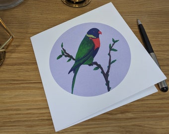 Folding card / greeting card / for every occasion / colorful bird motif / folding card / Easter / digital print /