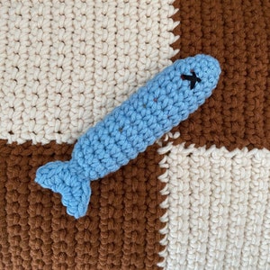 Salty Sardine | Crochet Cat Toy | Crochet Pattern | Easy | Beginner | Crochet Fish | Catnip Toy | Printable Pattern PDF