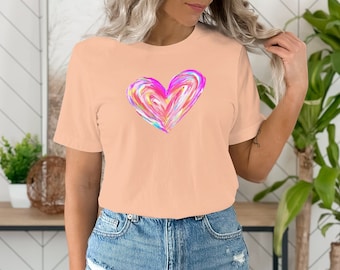Love Shirt, Love Shirt With Hearts, Valentines Love TShirt, Cute Love Shirt, Love Heart Valentines Day Shirt, Heart Shirt, Valentines Shirt