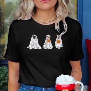 Camisa de cachorro fantasma de Halloween, camiseta de cachorro fantasma, camisa para amantes de cães, Iprintasty Halloween, camiseta de cachorro de Halloween, camisa de temporada assustadora, presente Boo