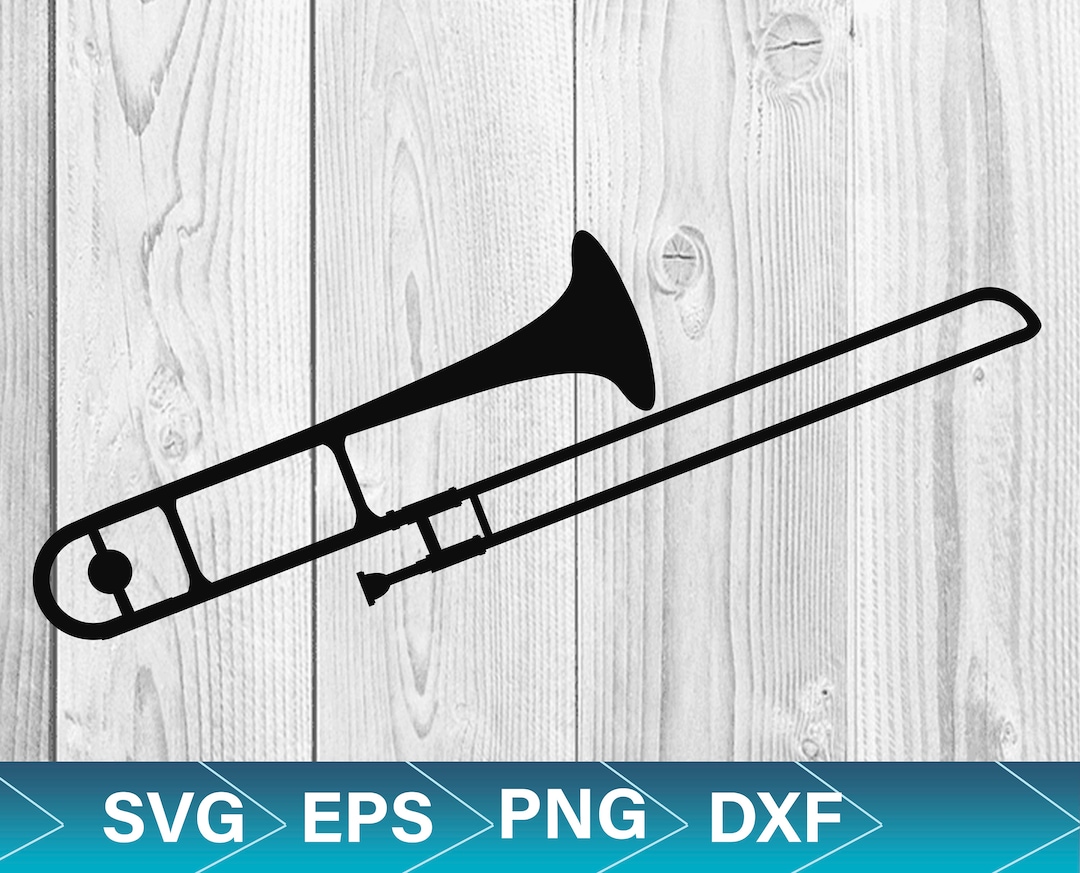 Trombone Svg, Vector Image, Trombone Eps Png, Cricut File - Etsy