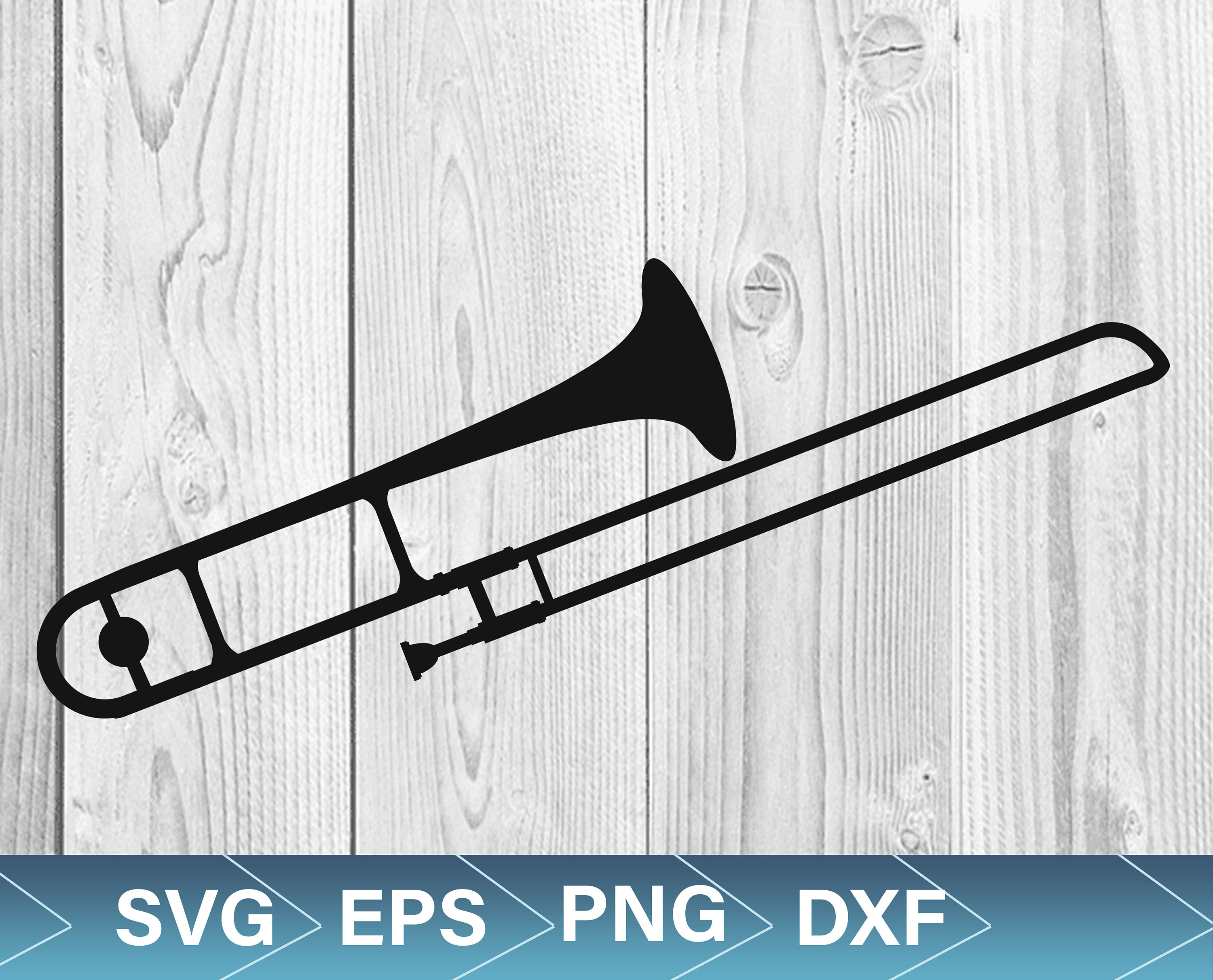 Trombone Svg, Vector Image, Trombone Eps Png, Cricut File Etsy