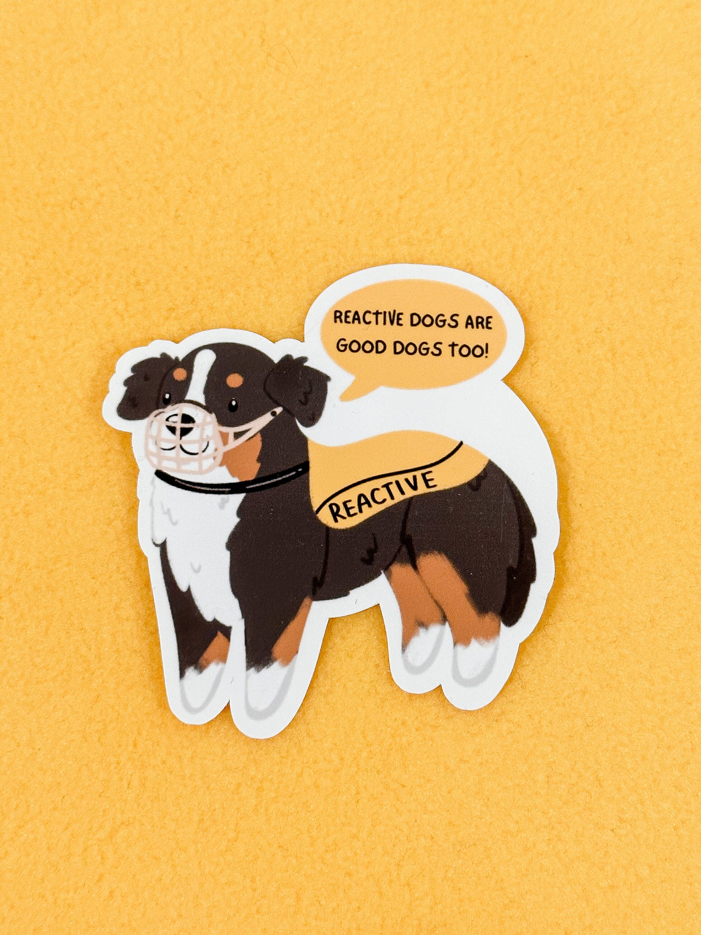 Reactive Dog Sticker Australia