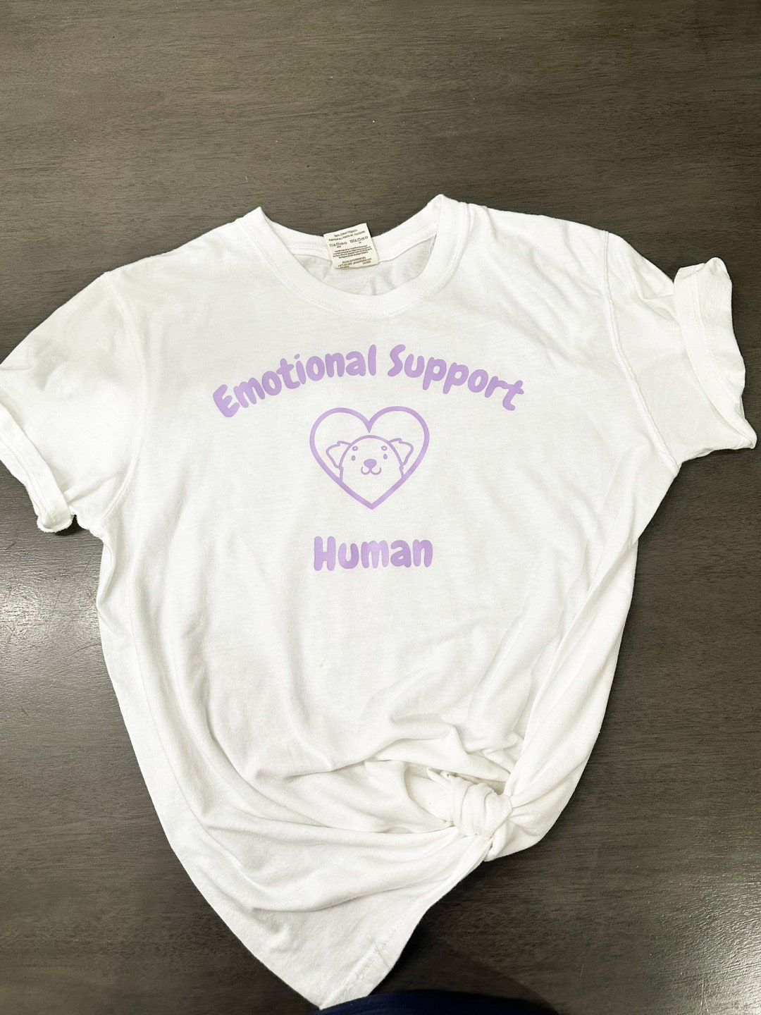 Emotional Support Human Dog Tshirt Custom Dog Shirt Dog Mom Clothing