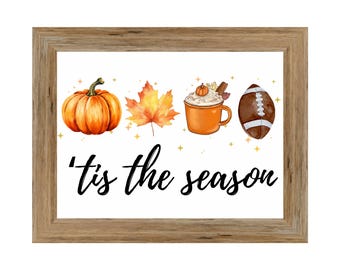 Tis The Season druckbares Schild