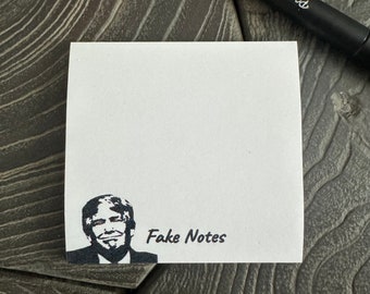 Funny Post-it Notes® | Trump Fake News “Fake Notes” | Funny Sticky Notes | Note Pad | Paper Pad | Stationary | MAGA